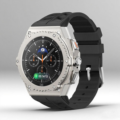 适用三星watch846mm金属壳表带