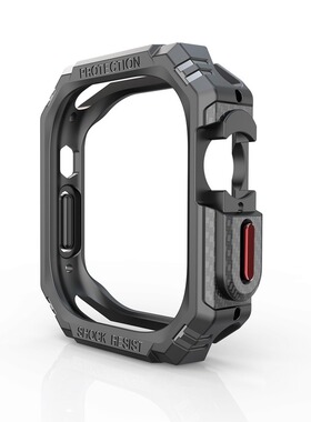 适用iwatch ultra49mm软tpu边框保护套碳纤维纹理包裹按键防摔苹果手表applewatch345678se潮运动野户外