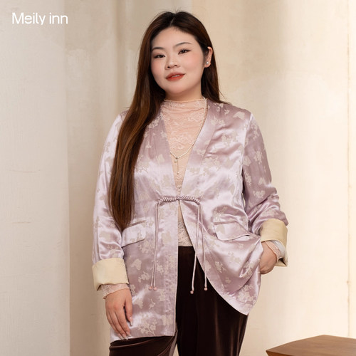 美丽客栈新中式高级感真丝外套女