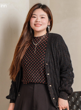 【100羊绒】美丽客栈高级感重磅羊绒衫大码女装秋冬百搭毛衣开衫