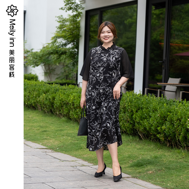 旗袍遮肉显瘦新中式宽松