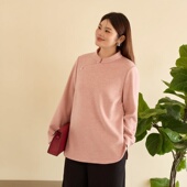 绯烟绾韵 美丽客栈大码 女装 2025冬新款 胖mm显瘦巴黎绒国风上衣