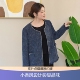 羊毛混纺亮片 美丽客栈大码 女装 秋冬新款 高级感胖mm小香风外套