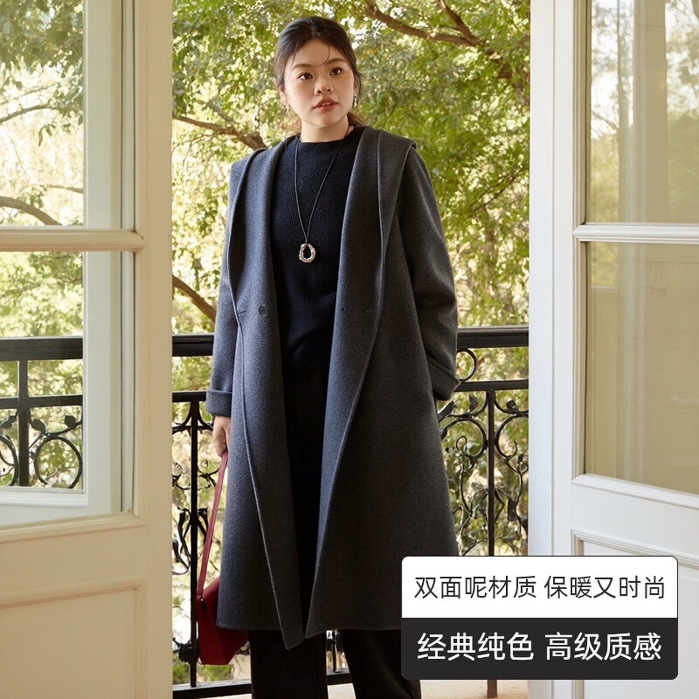 美丽客栈高端大码女装胖mm中长款双面呢羊毛羊绒大衣宽松毛呢外套,女装/女士精品,大码呢大衣,淘宝优惠券,粉丝福利购,淘宝优惠卷