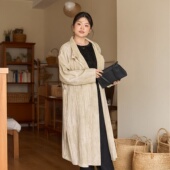 美丽客栈高端立领风衣大码 女宽松显瘦胖mm200斤通勤2026新款 外套