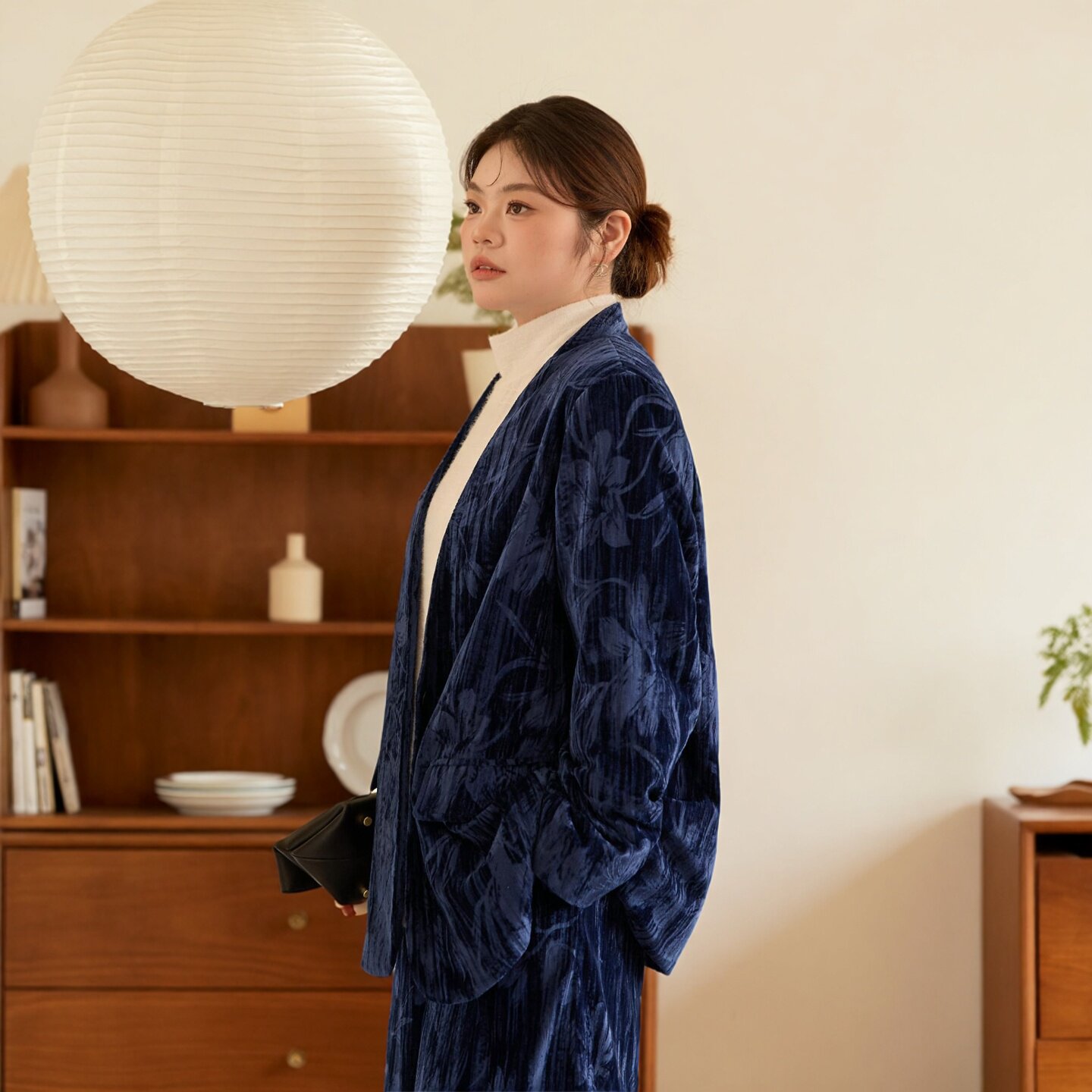 美丽客栈高端大码棉服女显瘦不臃肿胖mm200斤宽松时髦高级感外套