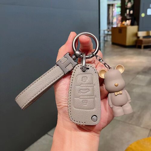 PU奥迪欧美车钥匙套包壳扣