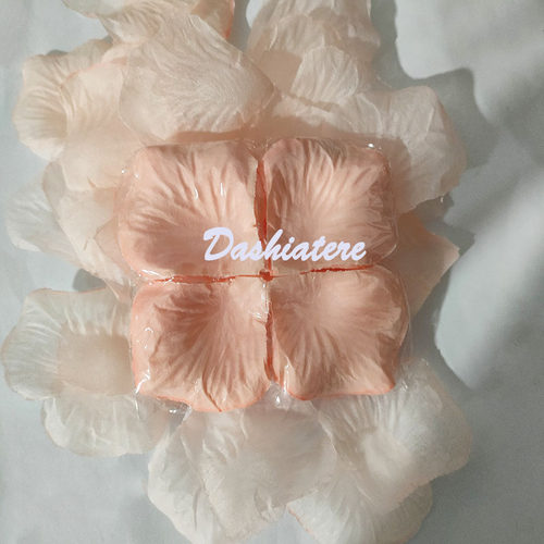 浪漫表白玫瑰花瓣仿真花童撒花藕粉色婚礼装饰纪念日ktv求婚道具