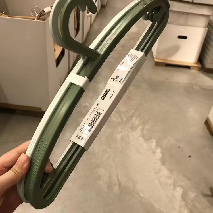 宜家无痕防滑斯利波衣挂晾衣架裤挂塑料晒衣架防滑衣架3个装