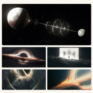 宇宙鼠标垫超大号星空办公室电脑键盘垫宿舍书桌垫电脑游戏滑鼠垫