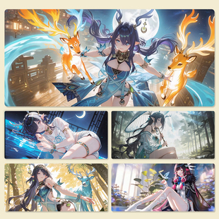 二次元动漫鼠标垫原神菈乌玛办公键盘鼠标垫学生宿舍游戏滑鼠垫子