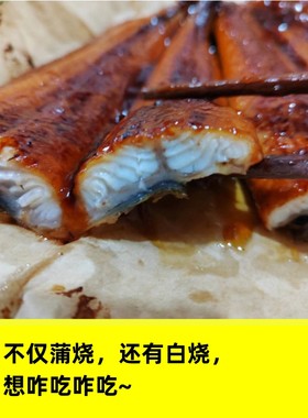 蒲烧鳗鱼寿司日式烤鳗整条照烧鳗鱼浦烧鳗鱼 白烧鳗鱼