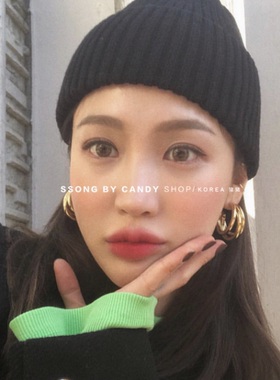 欧美个性夸张金属耳环ins杂志款