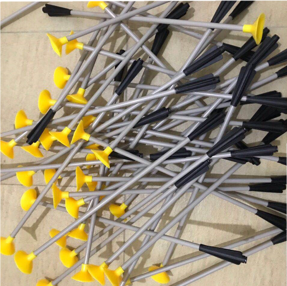 公园周边地摊射击游戏软弹飞镖弓臂吸盘箭杆箭尾打汽球改装配件套