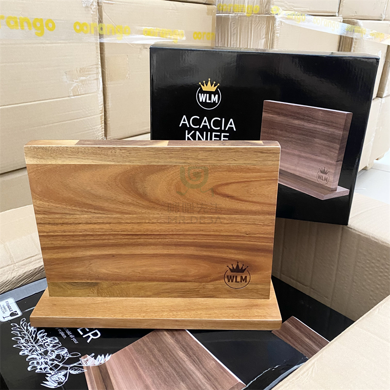 绝了！小众高货！双面木质磁性刀架 家用菜刀架磁力置物架