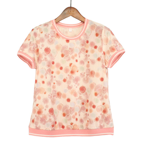 中老年女装2025新款短袖妈妈花衫