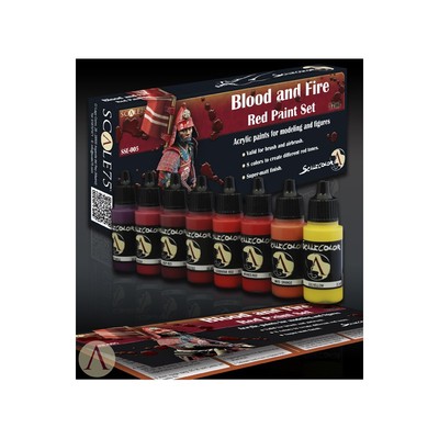 bloodfire红色套装水性漆