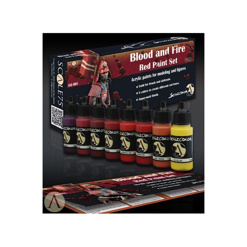 bloodfire红色套装水性漆