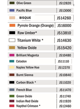 JS韩冬老师历史人物16色套装15ml尖嘴瓶分装JO SONJA‘S丙烯颜料