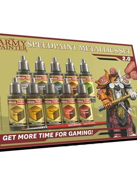 夜之工坊 The Army Painter  SPEEDPAINT METALLICS SET 2.0