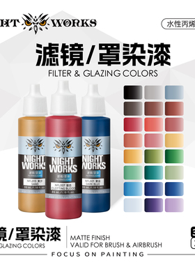 夜店漆NightWorks NFL 滤镜漆  水性丙烯 笔涂漆 35ml
