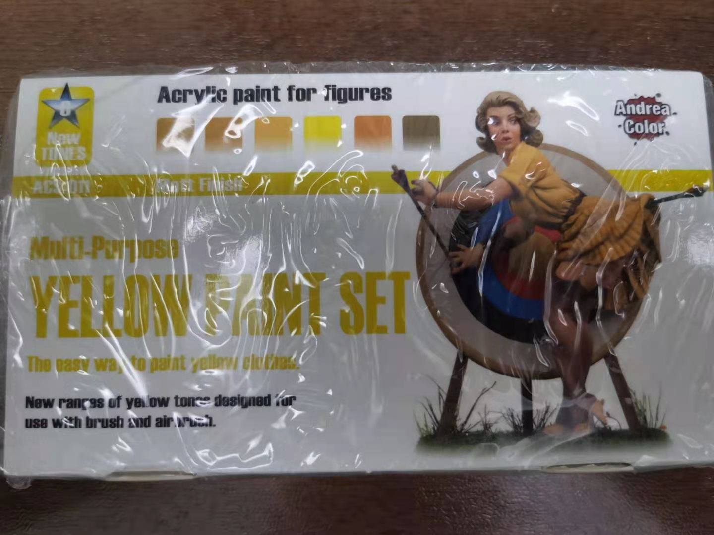 andrea安德鲁水性漆11 黄色套装 配色精密考证兵人真实历史