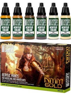 GreenStuffWorld GSW 套漆 - NMM 金色 笔涂 战锤/人像/兵人