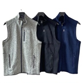 户外抓绒背心男女立领保暖马甲宽松拉链开衫 运动马甲