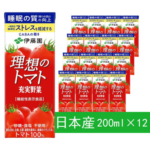 日本进口 伊藤园 ITO EN 理想番茄汁饮料 充実野菜 理想のトマト