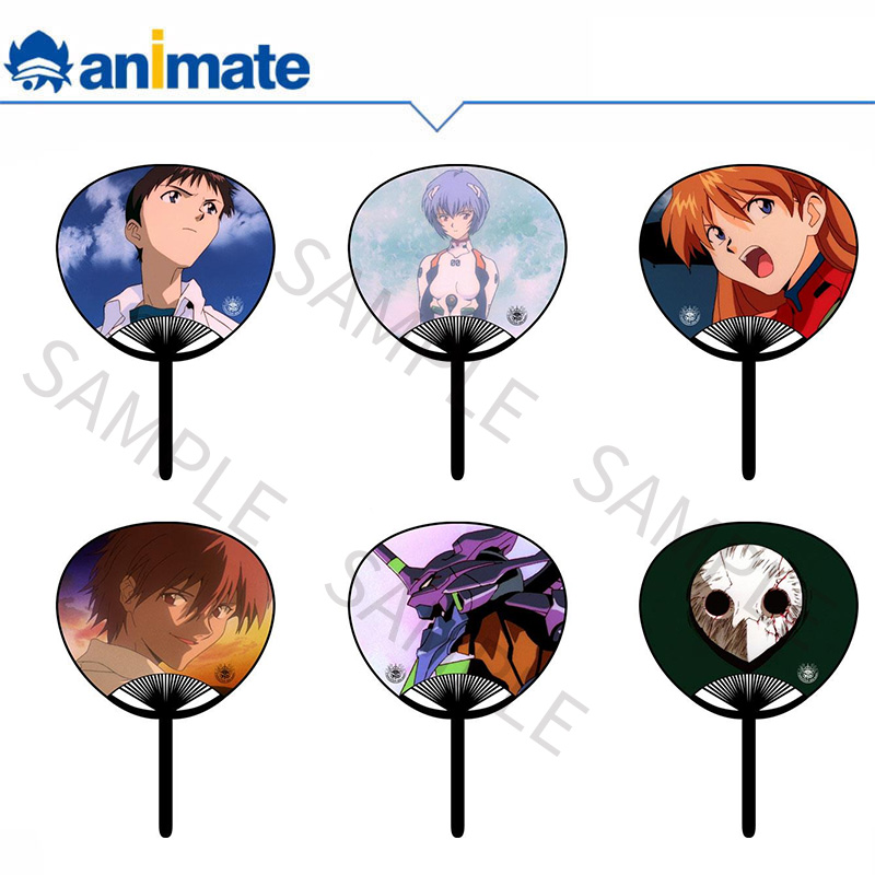 【现货】新世纪福音战士 场面写迷你扇子 animate正版授权周边