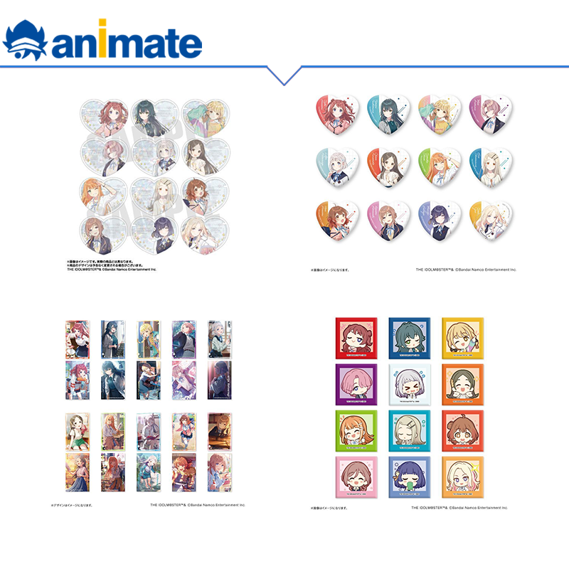 【现货】学园偶像大师 集换式 可立式 心形 徽章透卡盒蛋 animate