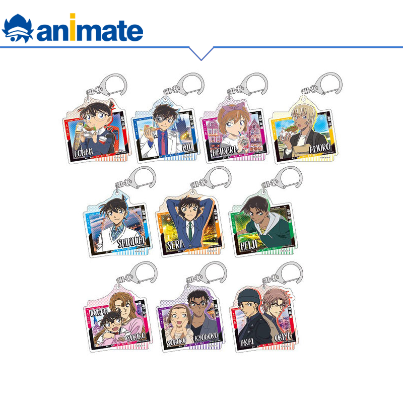 【现货】名侦探柯南 集换式亚克力钥匙扣盒蛋 快餐 animate正版