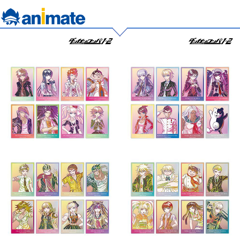 【现货】弹丸论破 1·2 Reload Ani-Art clear label 卡片盒蛋