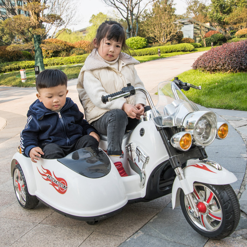 好来喜可坐小孩儿童电动摩托车