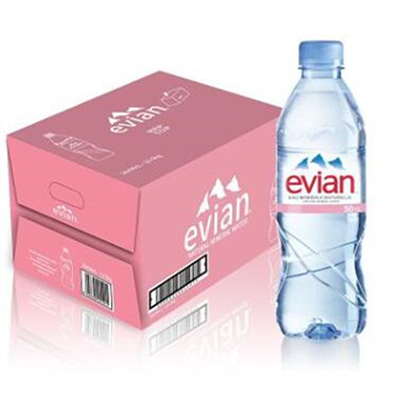 法国原装进口 Evian依云水天然饮用矿泉水500ml*24瓶/箱 水中贵族