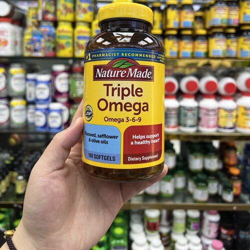 美国Nature Made莱萃美【Triple Omega369鱼油180粒】鱼肝软胶囊
