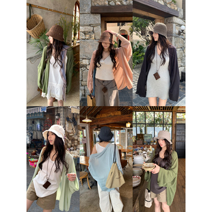 针织外套女 休闲舒适垂感薄款 荒荒家宽松飘飘软糯开衫 2026春夏新款