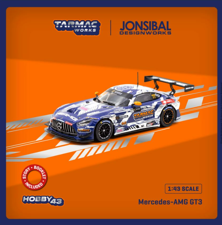 【超梦】tarmac works 1:43 奔驰 amg gt3 澳门gt杯赛事 车模型