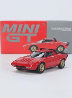 【现货】TSM MINIGT 1:64 蓝旗亚 Lancia Stratos HF 合金车