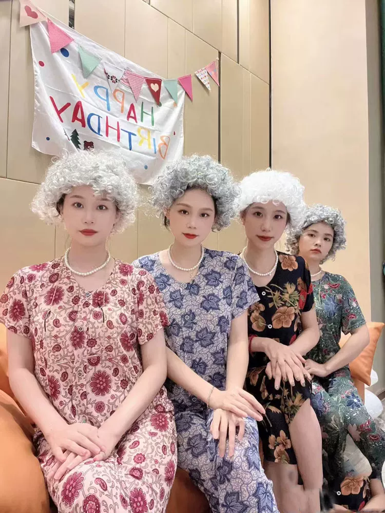 表演节目爆炸头Afica假发婚庆聚会派对幼儿园球迷啦啦队舞会道具