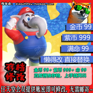 电动旺财 Switch 马里奥惊奇 存档修改替换 满紫币 满命 不卖游戏
