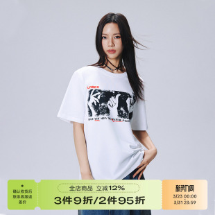 复古印花设计感潮牌情侣款 高街潮流美式 宽松T恤 手势短袖 RAPPEYE