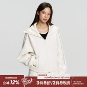 鹦鹉梨 对 复古百搭短款 RAPPEYEx 拉链开衫 翻领加绒卫衣外套