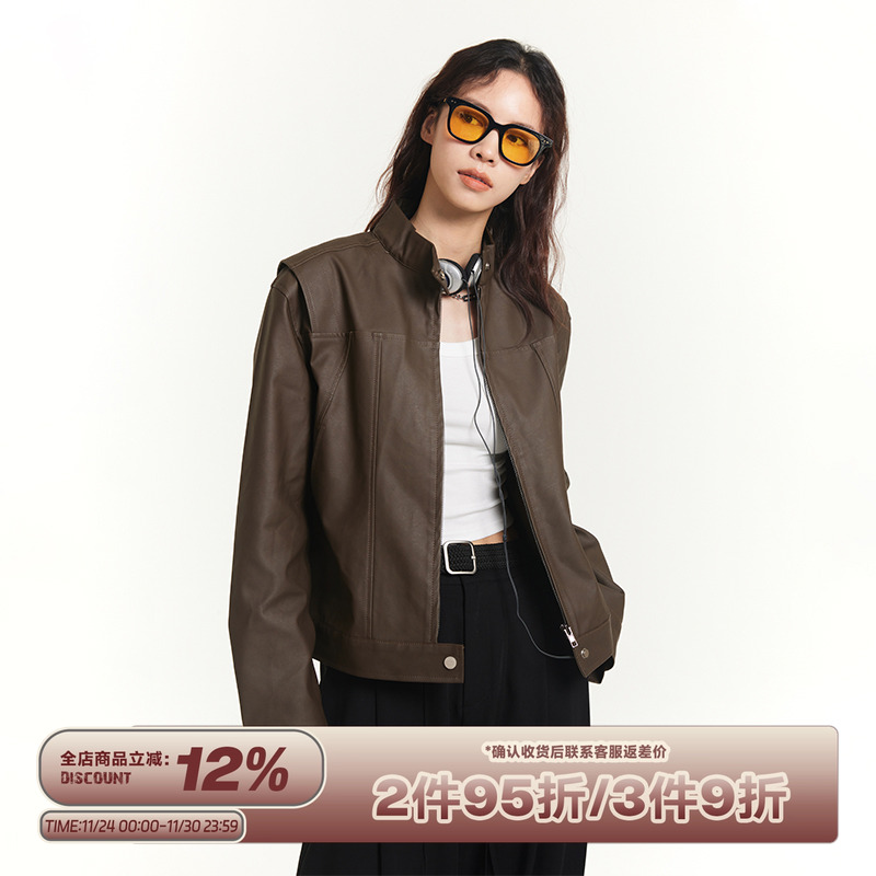 机车皮衣短款夹克外套RAPPEYE