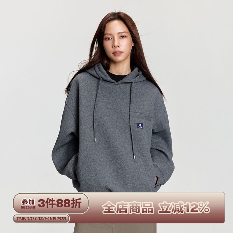 RAPPEYE国潮宽松连帽廓形卫衣女