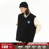 Трикотажный жилет для влюбленных, демисезонный свитер без рукавов, с медвежатами, оверсайз