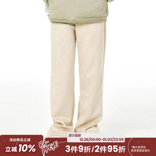 春秋男女宽松长裤 RAPPEYE麂皮开叉长裤 运动卫裤 潮WOO专属