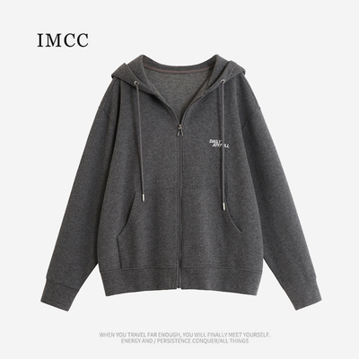 常规宽松通勤刺绣字母卫衣