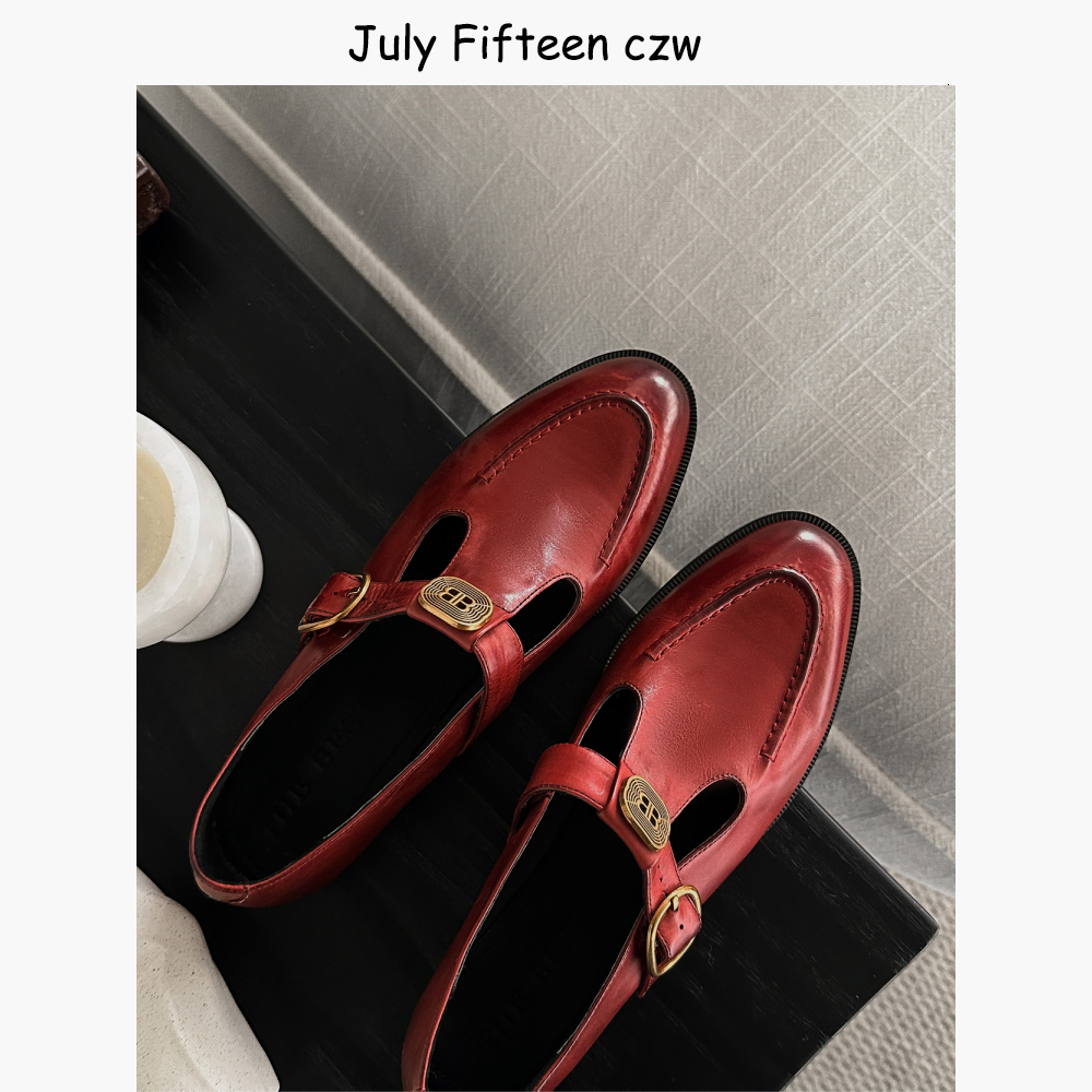 头层牛皮~高级感法式玛丽珍鞋女