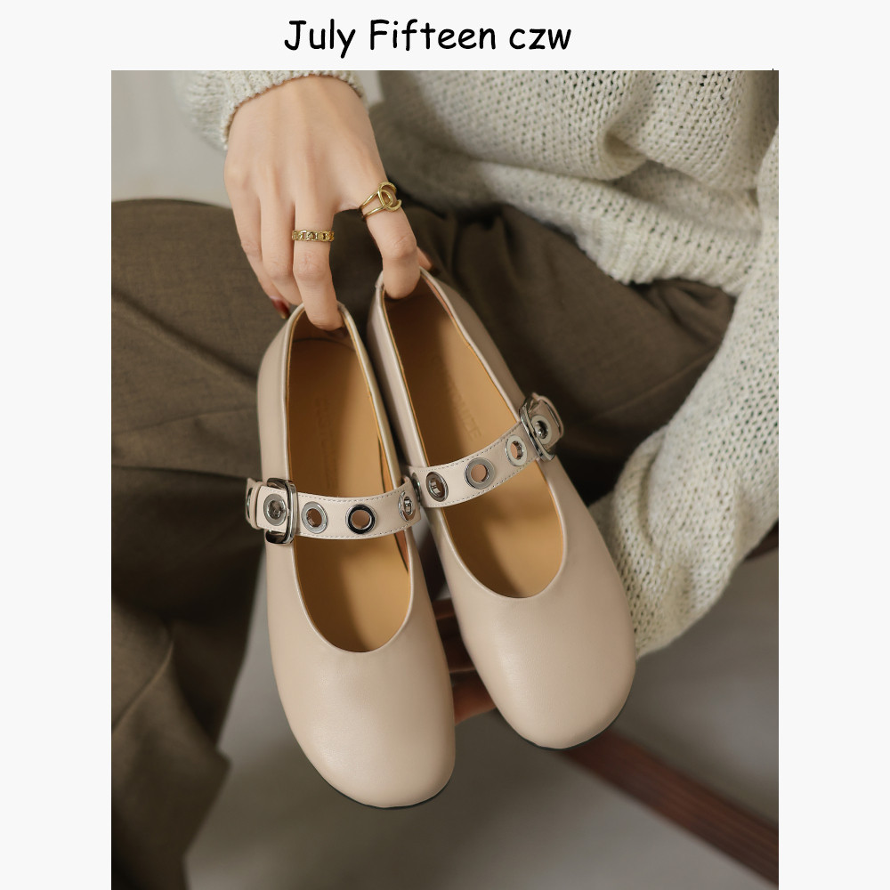 头层羊皮法式复古风皮带扣带玛丽珍鞋女2026春季新款平底浅口单鞋,女鞋,玛丽珍鞋,淘宝优惠券,粉丝福利购,淘宝优惠卷